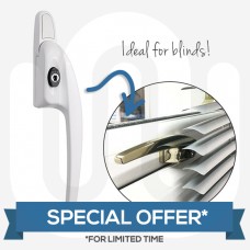 LIMITED TIME OFFER! 10x or more Simplefit Low Height Cranked Espagnolette Window Handle - Locking
